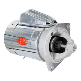 Str, 4.5" Ford [SB ] 2 Ear Mtg All A/T & M/T w/157/164T Flexplate/Flywheel 3/4" Depth Chrome w/Natural DE