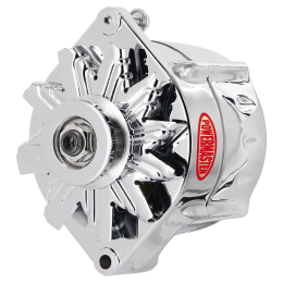 Alt, GM 12SI Chrome 100A Smooth Look™ 1V Pulley, 1 or 3 Wire