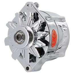Alt, GM 12SI Chrome 150A Smooth Look™ 1V Pulley, 1 or 3 Wire