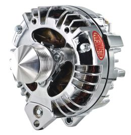 Alt, Chrysler Chrome 100A 6 grv Pulley, & Cone Squareback Double Field Ext Regulated