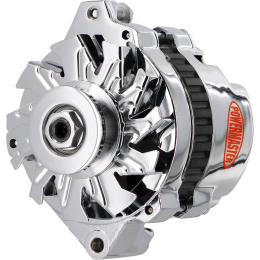Alt, GM CS130 Chrome 140A 1V Pulley, Str, Mtg 6.14" 1-Wire or OE Hookup
