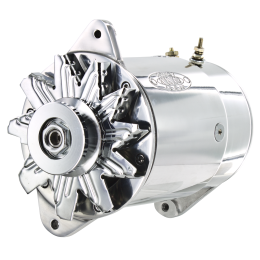 PowerGEN, GM Polish Short 90A 12V w/Lamp Term w/Pulley, for 3/8" Belt