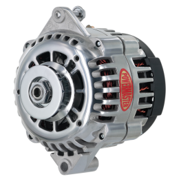 Alt, GM AD230 Polish 120A 1V Pulley, Str, Mt 6.61" Side BAT Post (Upgrade for All GM w/6.61" Str, Mtg)