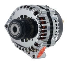 Alt, GM AD244 Chrome 220A 6 grv Decoupler Pulley, Upgrade Camaro 2010-15 w/2 pin OE Hookup FR-L VR