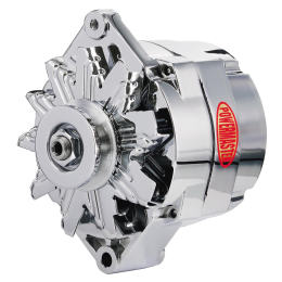 Alt, GM 10SI Chrome 100A 1V Pulley, 1 or 3 Wire