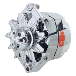 Alt, GM 12SI Chrome 150A 1V Pulley, & Cone 1 or 3 Wire