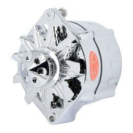 Alt, GM 12SI Chrome 150A Smooth Look™ 1V Pulley, & Cone 1 or 3 Wire
