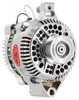 Alt, Ford 3G Chrome 155A 6 grv & 1V Pulley, Small Frame Str, Mtg 1-Wire