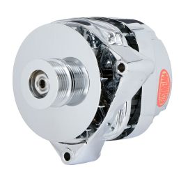 Alt, GM CS144 Chrome 200A 6 grv Pulley/Baffle PLFS computer compatible VR