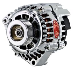 Alt, GM CS130D Chrome 165A 6 grv Pulley, Offset Left Mtg PLFS VR