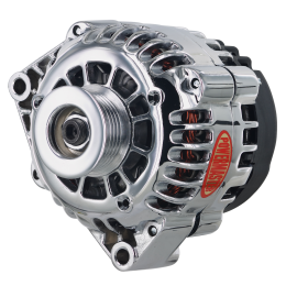 Alt, GM CS130D Chrome 165A 6 grv Pulley, PLFS VR No Rear Mtg Ear