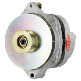Alt, GM CS144 Natural 200A 6 grv Pulley/Baffle Str, Mtg Threaded Mtg Ear 1-Wire or OE Hookup