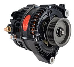 Alt GM Denso Blk 250A Corvette 3" 6 grv Under Drive Pulley 2 pin OE Hookup FR-L VR HPR
