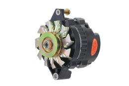 Alt, GM CS130 Black 140A 1V Pulley, Str, Mtg 6.61" Side BAT Post 1-Wire or OE Hookup