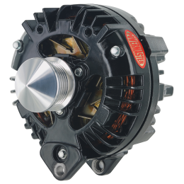 Alt, Chrysler Black 100A 6 grv Pulley, & Cone Squareback Double Field Ext Regulated