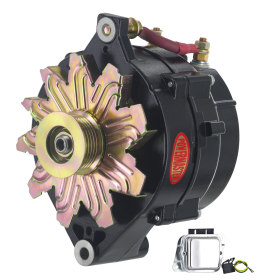Alt, Ford 1G Black 215A 6 grv Pulley, Large Frame Dual Output Ext Regulated