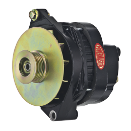 Alt, GM CS144 Black 200A 6 grv Pulley/Baffle Str, Mtg Unthreaded Mtg Ear 1-Wire or OE Hookup