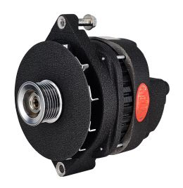 Alt, GM CS144 Black Wrinkle 300A XS Volt™ 6 grv Pulley, NOTE:Competition Only-Not for Street Use