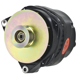 Alt, GM CS144 Black 200A 6 grv Pulley/Baffle for Hummer 6.5 1996-'04 plus others 1-Wire or OE Hookup