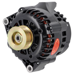 Alt, GM CS130D Black 165A 6 grv Pulley, 1-Wire or OE Hookup