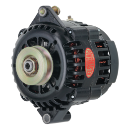 Alt, GM AD230 Black 165A 1V Pulley, Str, Mt 6.61" Side BAT Post (Upgrade for All GM w/6.61" Str, Mtg)