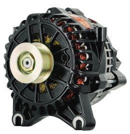 Alt, Ford 6G Black 200A 6 grv Pulley, Large Frame V Mtg I-D-A VR