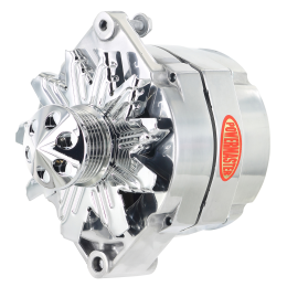 Alt, GM 12SI Polish 150A 6 grv Pulley, & Cone 1 or 3 Wire