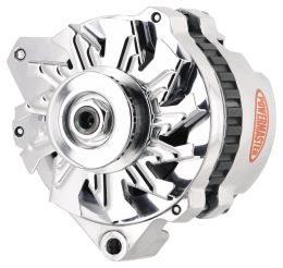 Alt GM CS130 Polish 140A 1V Pulley XS Volt™ Offset Left Mtg Side Battery post