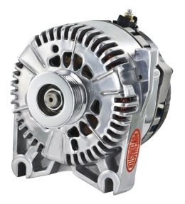 Alt, Ford 4G Polish 200A 6 grv Pulley, V Mtg 1-Wire