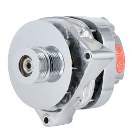 Alt, GM CS144 Polish 200A 6 grv Pulley/Baffle for Hummer 6.5 1996-'04 plus others 1-Wire or OE Hookup