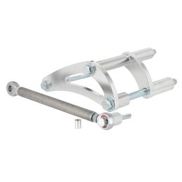 Bracket, Billet Aluminum Ford SB 2-bolt Str, Mt. & 3" Mtg spool Alt, with CCW pump w/Serp Belt, ('86-'93 Mustang)