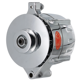 Alt, Ford Upgrade Chrome 100A Smooth Look™ 1V Pulley, & Baffle 1-Wire