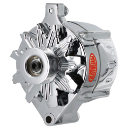 Alt, Ford Upgrade Chrome 100A 16 Volt Smooth Look™ 6 grv Pulley, 1-Wire