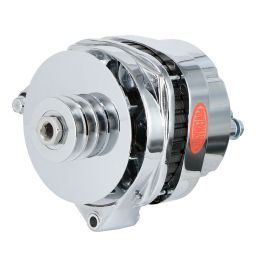 Alt, Chrysler Upgrade CS144 Type Chrome 200A 2V Pulley, w/spacers 1-Wire
