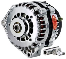 Alt, Chrysler Upgrade AD244 Type Chrome 220A 1V Pulley, Side BAT Post w/spacers 1-Wire