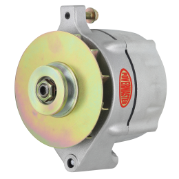 Alt, Ford Upgrade Natural 100A Smooth Look™ 1V Pulley, & Baffle 1-Wire
