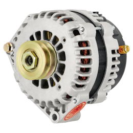 Alt, Chrysler Upgrade AD244 Type Natural 220A 2V Pulley, Side BAT Post w/spacers 1-Wire