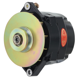 Alt, Jeep Upgrade, Black 100A 1V Pulley, & Baffle Motorola Replacement 1" Mtg Spool 1-Wire