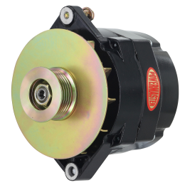 Alt, Jeep Upgrade, Black 150A 6 grv Pulley, & Baffle Motorola Replacement 1" Mtg Spool 1-Wire