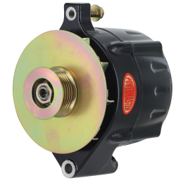Alt, Ford Upgrade Black 100A Smooth Look™ 6 grv Pulley, & Baffle 1-Wire