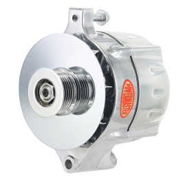 Alt, Ford Upgrade Polish 150A Smooth Look™ 6 grv Pulley, & Baffle 1-Wire