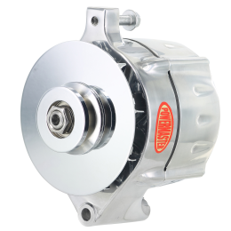 Alt, Ford Upgrade Polish 150A Smooth Look™ 1V Pulley, & Baffle 1-Wire