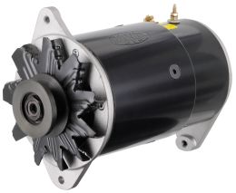 PowerGEN GM Black Long 60A 6V Neg Grd w/Lamp Term w/Pulley for 3/8" Belt