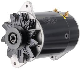 PowerGEN GM Short Black 60A 6V Neg Grd w/Pulley for 3/8" Belt