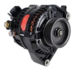 Alt GM Denso Black 180A Corvette 3" 6 grv Under Drive Pulley 1-Wire HPR