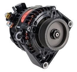 Alt GM HPR SF Denso Black 180A 3" 6 grv Under Drive Pulley LS Truck Mtg  1-Wire 16.8 Preset Voltage