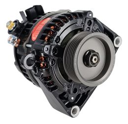 ALT GM Denso Black 180A 3" 6 grv Under Drive Pulley HPR Two 2" Mtg Spools