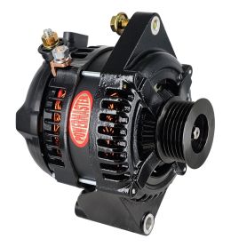 Alt Ford Upgrade Black 180A 6 grv Pulley HPR Straight Mt 6.93" W/Lamp