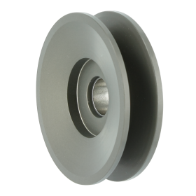 Pulley, 1V Aluminum Hardcoat Anodized 15mm or 17mm Bore 3/8" x 2.80" OD (Deep Groove)