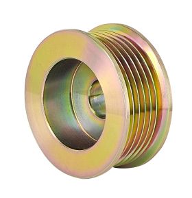 Pulley, 6 grv Yellow Zinc 2.44" OD